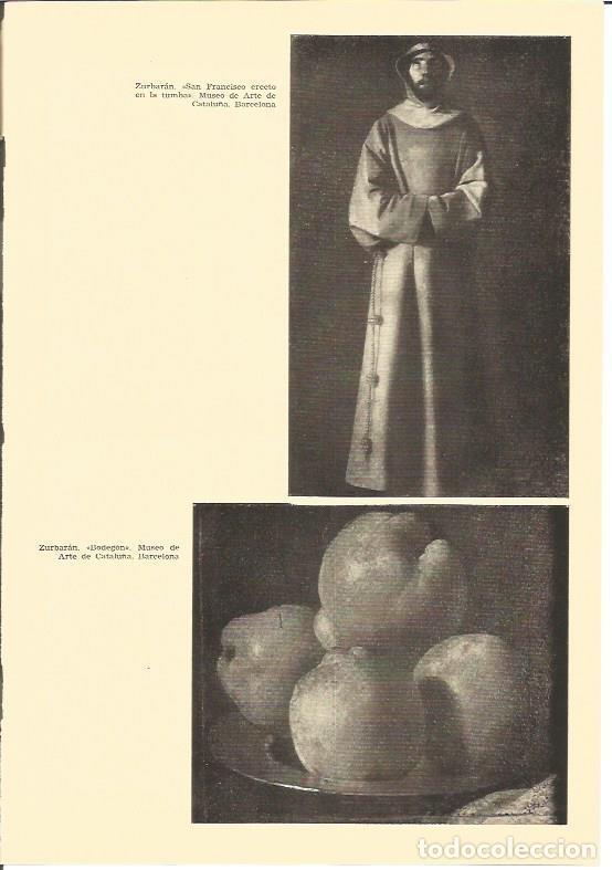 Otros art&iacute;culos de coleccionismo en papel: LAMINA V01929: San Francisco erecto en la tumba y Bodegon por Zurbaran - VVAA