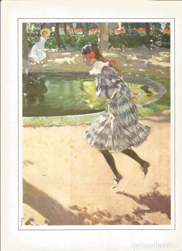 Otros art&iacute;culos de coleccionismo en papel: LAMINA V01365: La comba por Joaquin Sorolla - VVAA