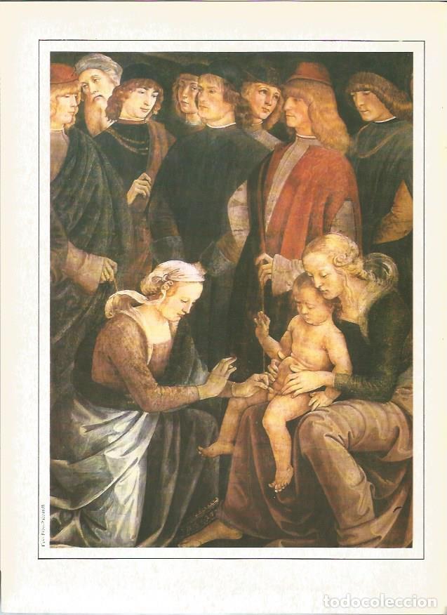 Sammelleidenschaft Andere Papierartikel: LAMINA V01383: Moises con su mujer Sefora en Egipto por B. di Betto, Il Pinturicchio - VVAA