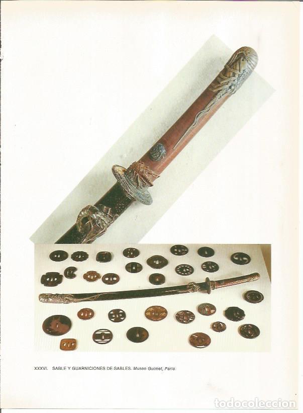 Otros art&iacute;culos de coleccionismo en papel: LAMINA 27542: Sable y guarniciones de sable japones - Raymonde de Gans