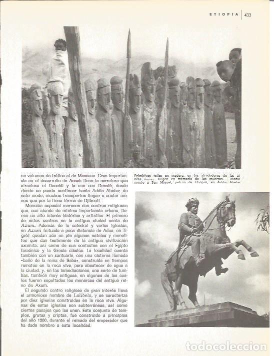 Otros art&iacute;culos de coleccionismo en papel: LAMINA V01711: Monumento a San Miguel en Addis Abeba - VVAA
