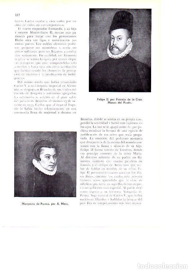 Otros art&iacute;culos de coleccionismo en papel: LAMINA 28108: Felipe II y Margarita de Parma - Josep Pijoan