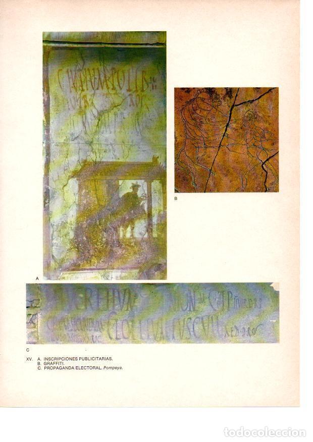 Otros art&iacute;culos de coleccionismo en papel: LAMINA 27804: Inscripciones en Pompeya - Raymonde de Gans
