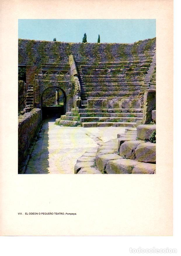 Otros art&iacute;culos de coleccionismo en papel: LAMINA 27797: Odeon o peque&ntilde;o Teatro de Pompeya - Raymonde de Gans