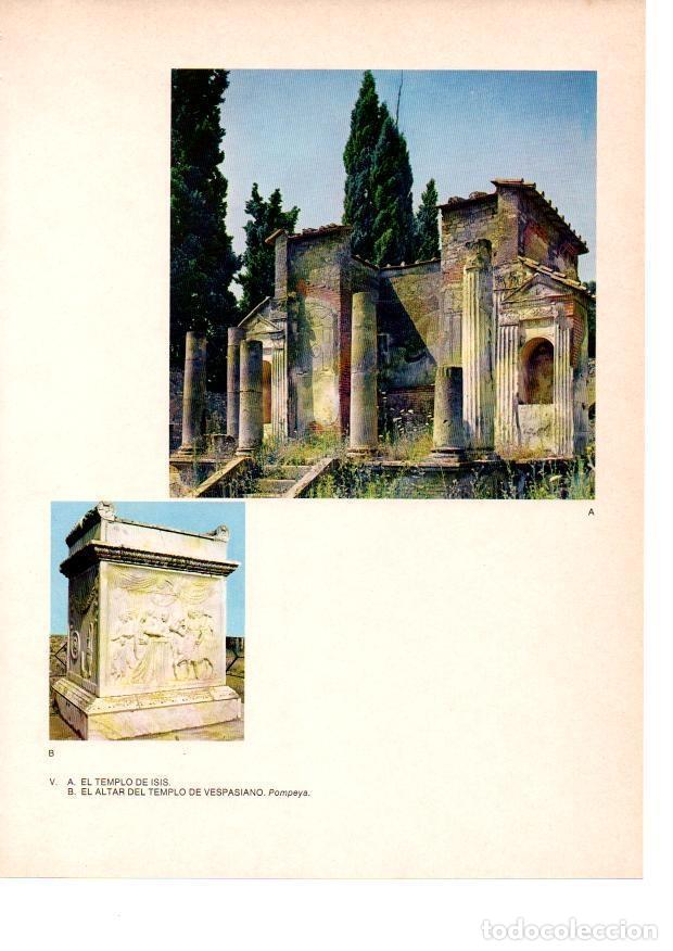 Otros art&iacute;culos de coleccionismo en papel: LAMINA 27794: Templo de Isis y Altar de Vespasiano. Pompeya - Raymonde de Gans