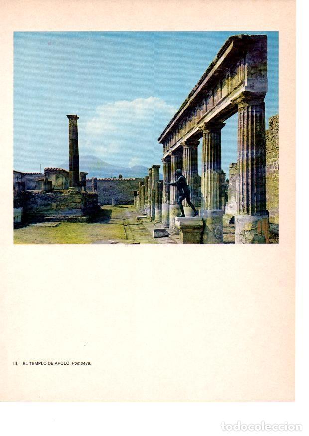 Otros Art&iacute;culos de Coleccionismo en Papel: LAMINA 27792: Templo de Apolo de Pompeya - Raymonde de Gans