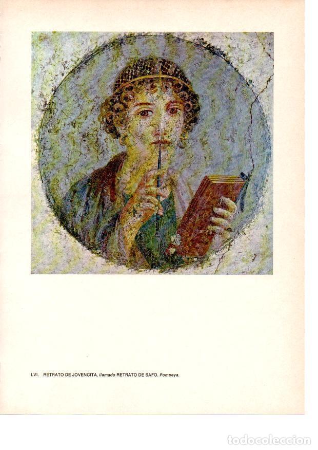 Otros art&iacute;culos de coleccionismo en papel: LAMINA 27845: Retrato de jovencita, Pompeya - Raymonde de Gans