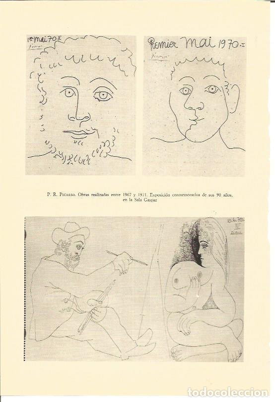 Otros art&iacute;culos de coleccionismo en papel: LAMINA V01861: Obras de Picasso entre 1967 y 1971 - VVAA