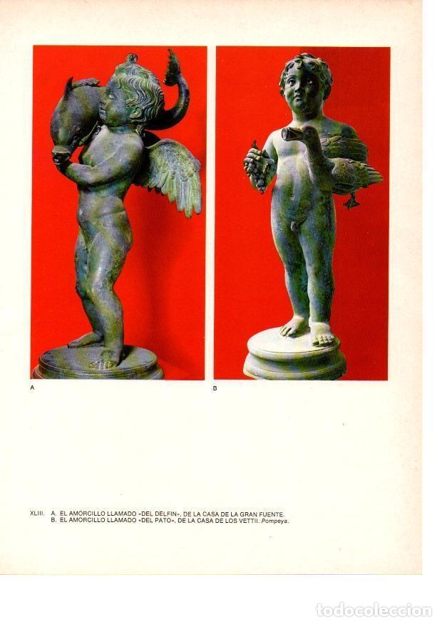 Otros art&iacute;culos de coleccionismo en papel: LAMINA 27832: Amorcillo del Delfin y Amorcillo del Pato, Pompeya - Raymonde de Gans