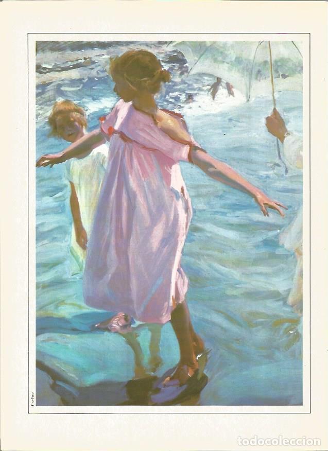 Otros art&iacute;culos de coleccionismo en papel: LAMINA V01367: Ni&ntilde;os ba&ntilde;andose por Joaquin Sorolla - VVAA