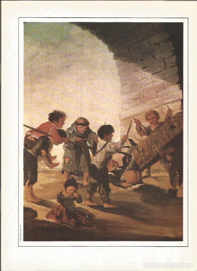 Otros art&iacute;culos de coleccionismo en papel: LAMINA V01382: Ni&ntilde;os jugando al toro por E. Lucas Velazquez - VVAA