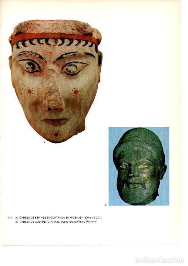Sammelleidenschaft Andere Papierartikel: LAMINA 27971: Cabeza de esfinge de Micenas y cabeza de guerrero - Joel Schmidt