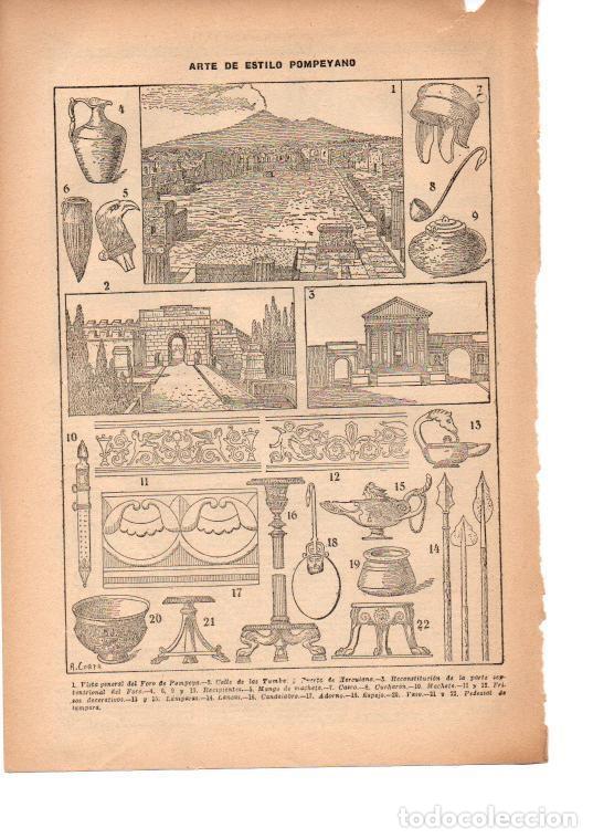 Otros art&iacute;culos de coleccionismo en papel: LAMINA 39200: Arte de Pompeya - VVAA