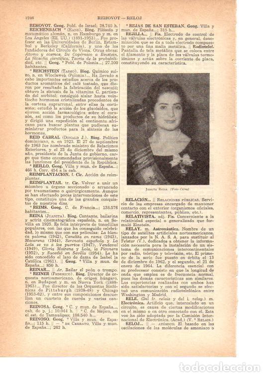 Otros art&iacute;culos de coleccionismo en papel: LAMINA 38823: Juanita Reina - VVAA