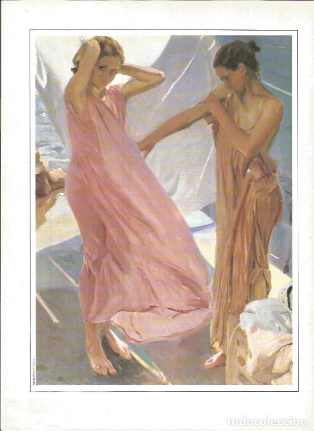 Otros art&iacute;culos de coleccionismo en papel: LAMINA V01395: Saliendo del ba&ntilde;o por Joaquin Sorolla - VVAA