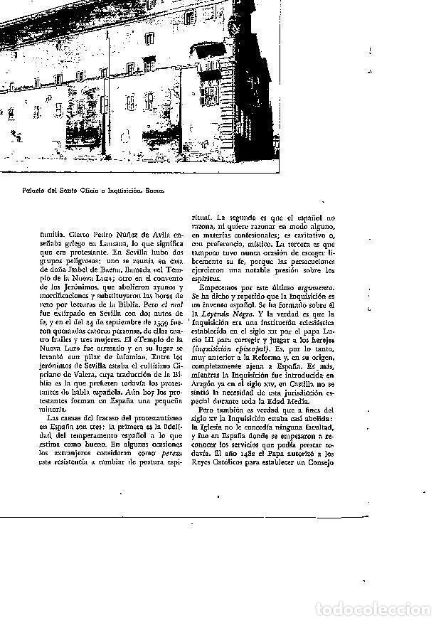 Otros art&iacute;culos de coleccionismo en papel: LAMINA 28119: Palacio de la Inquisicion en Roma - Josep Pijoan