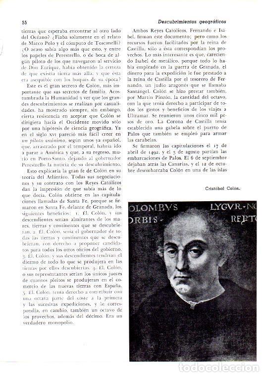 Otros art&iacute;culos de coleccionismo en papel: LAMINA 28080: Cristobal Colon - Josep Pijoan