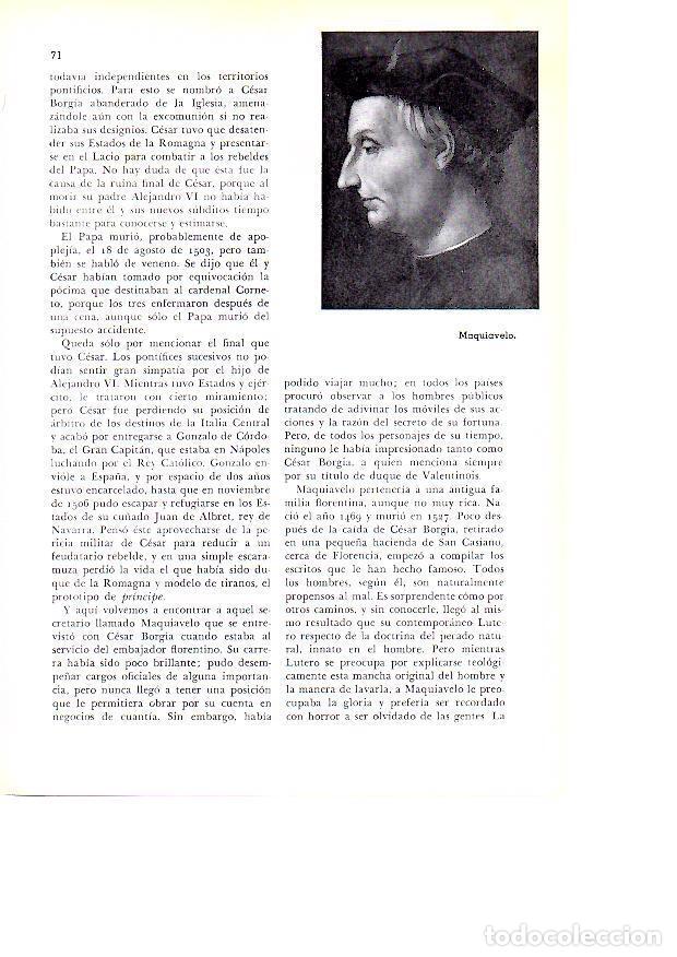 Otros art&iacute;culos de coleccionismo en papel: LAMINA 28088: Maquiavelo - Josep Pijoan