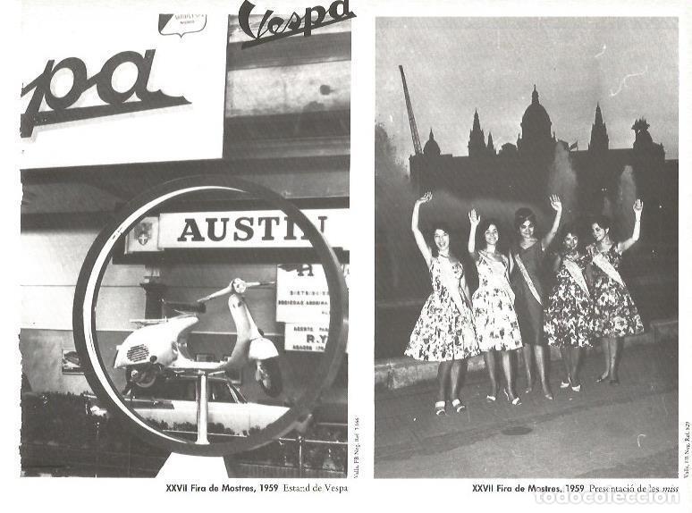 Otros art&iacute;culos de coleccionismo en papel: LAMINA V02515: XXVII Fira de Mostres 1959. Estand Vespa y presentacion de las misses - Varios
