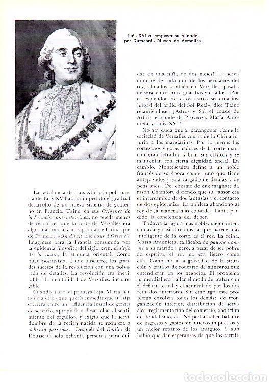 Otros art&iacute;culos de coleccionismo en papel: LAMINA 28217: Luis XVI, por Dumesnil - Josep Pijoan