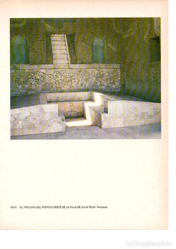 Otros art&iacute;culos de coleccionismo en papel: LAMINA 27816: El triclinio de la Villa de Julia Felix, Pompeya - Raymonde de Gans