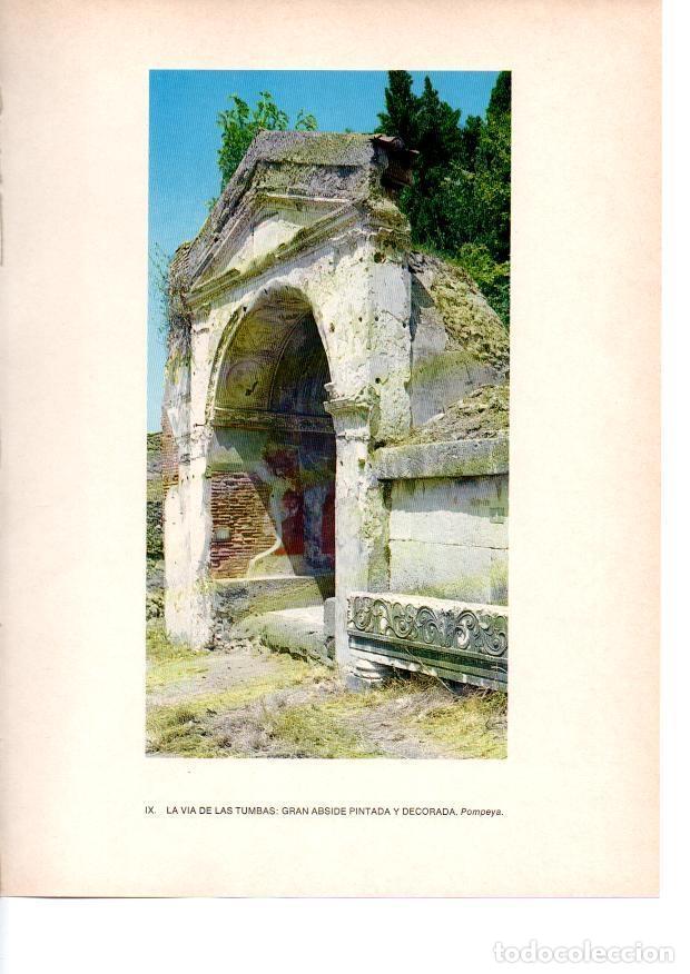 Otros art&iacute;culos de coleccionismo en papel: LAMINA 27798: Via de las Tumbas, Pompeya - Raymonde de Gans