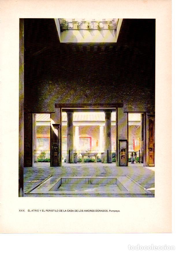 Otros art&iacute;culos de coleccionismo en papel: LAMINA 27818: Atrio y peristillo de la Casa de los Amores de Pompeya - Raymonde de Gans