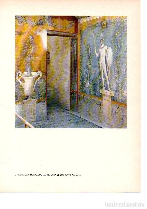 Otros art&iacute;culos de coleccionismo en papel: LAMINA 27839: Pintura de Marte en la Casa de los Vettii, Pompeya - Raymonde de Gans