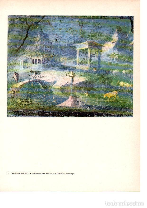 Otros art&iacute;culos de coleccionismo en papel: LAMINA 27841: Paisaje de inspiracion griega, Pompeya - Raymonde de Gans