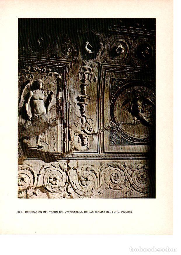 Otros art&iacute;culos de coleccionismo en papel: LAMINA 27831: Techo del Tepidarium de Pompeya - Raymonde de Gans