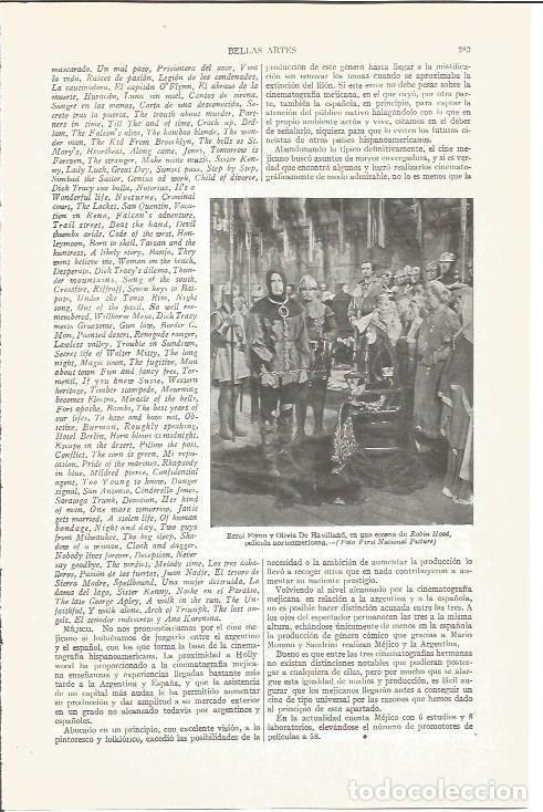 Otros art&iacute;culos de coleccionismo en papel: LAMINA V03865: E. Flynny Olivia de Havilland en Robin Hood - Varios