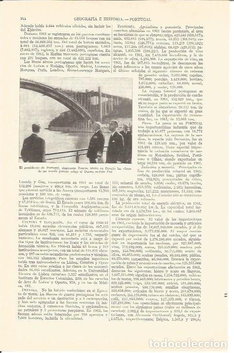Otros art&iacute;culos de coleccionismo en papel: LAMINA V03115: Almirante Tomas en Oporto, Portuga&ntilde; - Varios