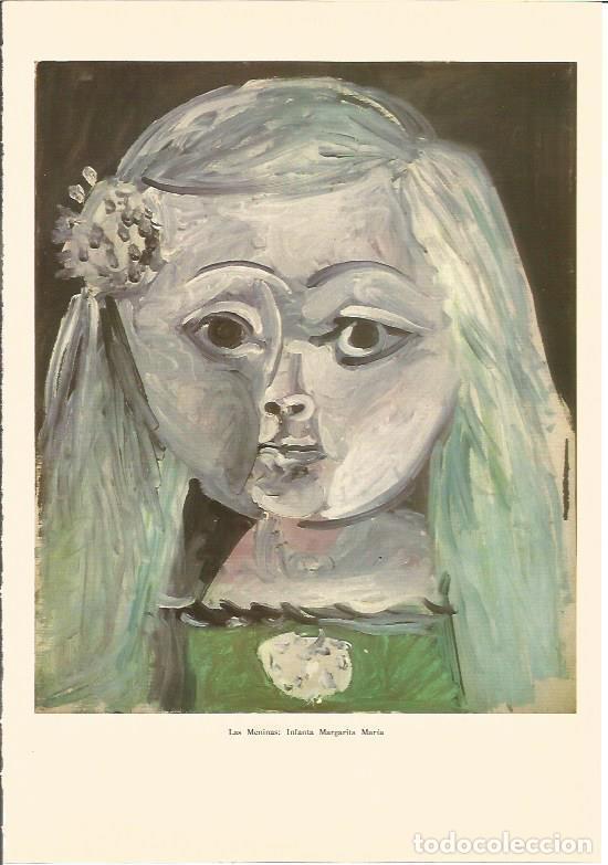 Otros art&iacute;culos de coleccionismo en papel: LAMINA V03045: Infanta Margarita Maria, Las Meninas por Picasso - Varios