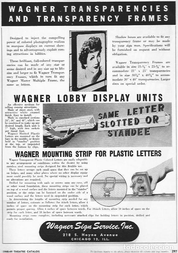 Otros art&iacute;culos de coleccionismo en papel: LAMINA 29375: Publicidad de productos de Wagner Sign Service Inc. - Paul J. Greenhalgh