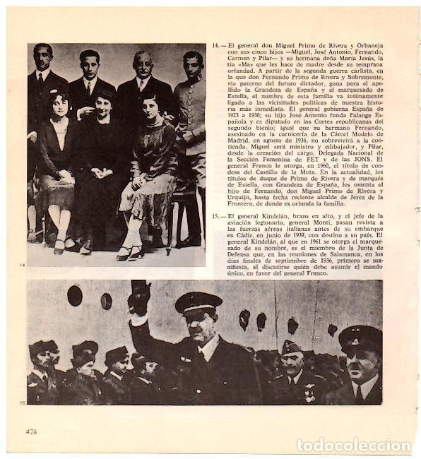 Otros art&iacute;culos de coleccionismo en papel: LAMINA 28370: Miguel Primo de Rivera con sus hijos y el general Kindelan - Jose Luis Vila San Juan