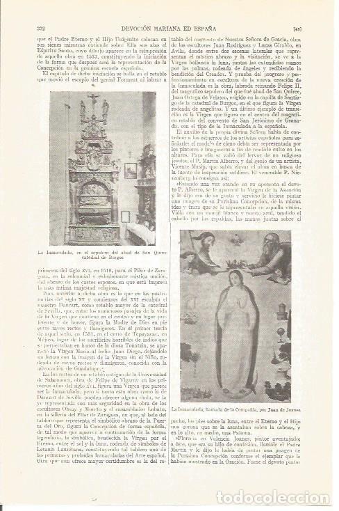 Sammelleidenschaft Andere Papierartikel: LAMINA V05005: La Inmaculada , por Juan de Joanes - Varios