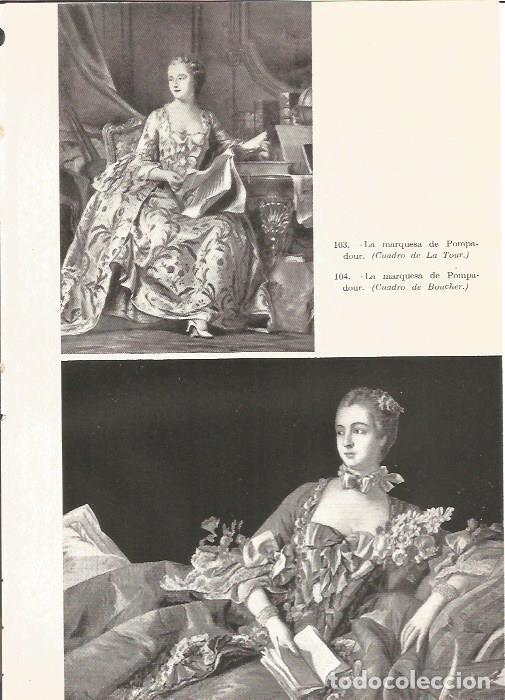 Otros art&iacute;culos de coleccionismo en papel: LAMINA V05324: La marquesa de Pompadour, por La Tour y Boucher - Rafael Ballester Escalas