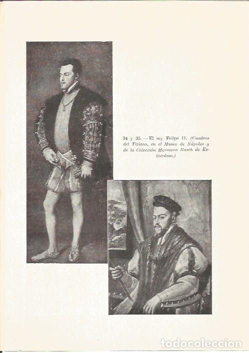 Otros art&iacute;culos de coleccionismo en papel: LAMINA V05282: El rey Felipe II, por Tiziano - Rafael Ballester Escalas