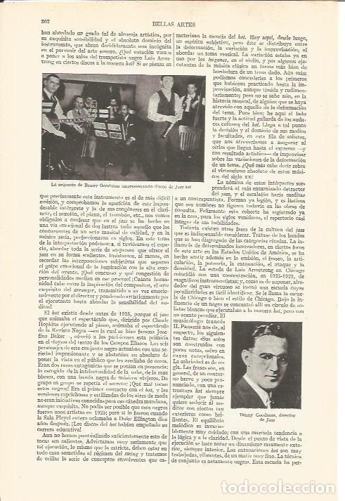 Otros art&iacute;culos de coleccionismo en papel: LAMINA V03688: Orquesta de Benny Goodman y B. Goodman - Varios