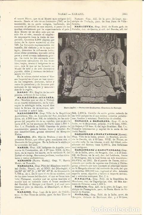 Otros art&iacute;culos de coleccionismo en papel: LAMINA V04737: Buda y dos Bodisawas en Nara, Japon - Varios
