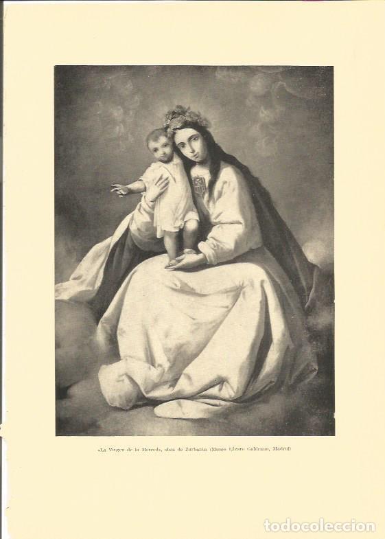 Otros art&iacute;culos de coleccionismo en papel: LAMINA V02945: La Virgen de la Merced por Zurbaran - Varios