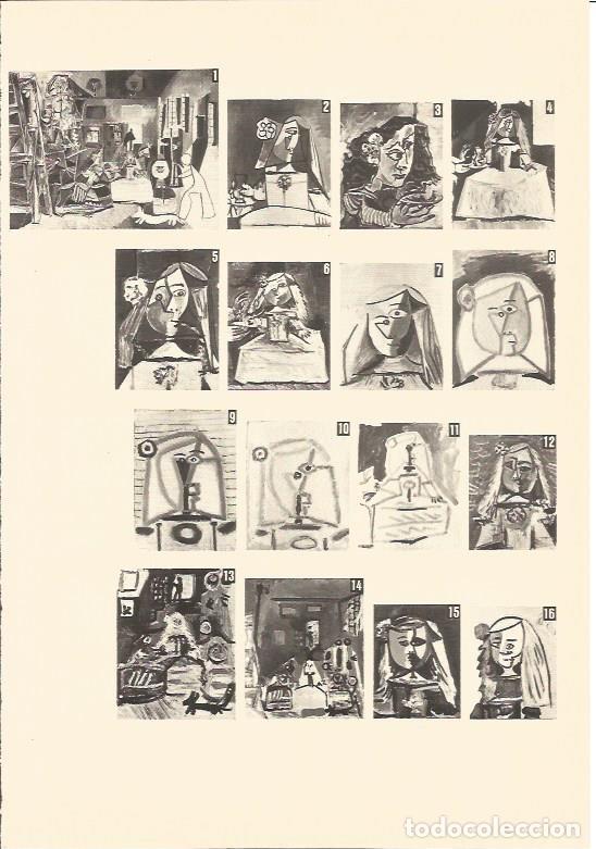 Otros art&iacute;culos de coleccionismo en papel: LAMINA V03046: Conjunto y detalles las Meninas por Picasso - Varios