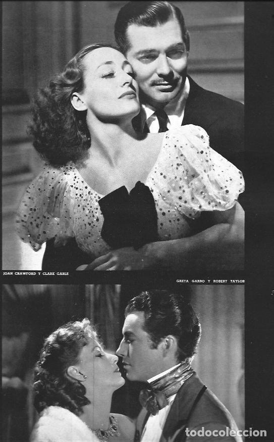 Otros art&iacute;culos de coleccionismo en papel: LAMINA 29942: Joan Crawford y Clark Gable; Greta Garbo y Robert Taylor - VVAA