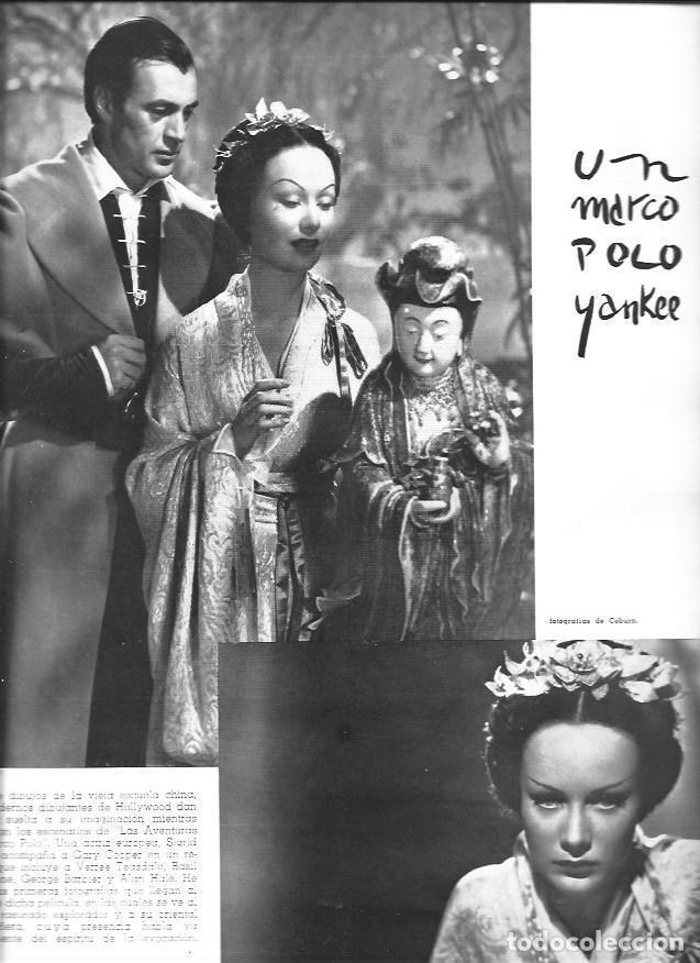 Otros art&iacute;culos de coleccionismo en papel: LAMINA 30061: Escenas de Marco Polo con Gary Cooper - VVAA