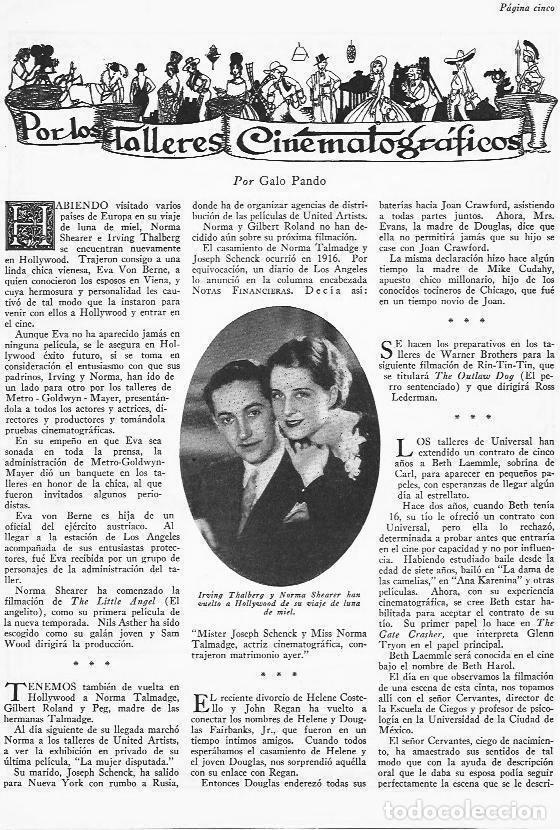 Outros artigos de papel: LAMINA 29760: Irving Thalberg y Norma Shearer - VVAA