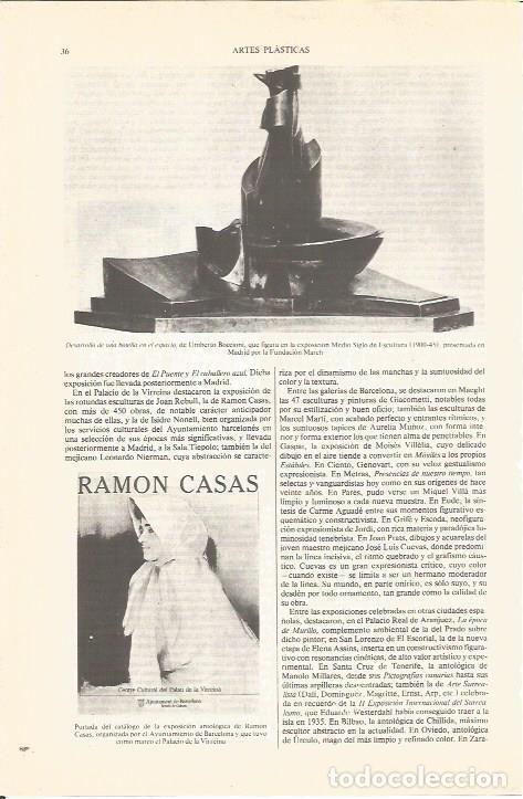 Otros art&iacute;culos de coleccionismo en papel: LAMINA V05392: Portada catalogo Ramon Casas - Varios