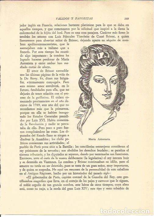 Otros art&iacute;culos de coleccionismo en papel: LAMINA V05335: Maria Antonieta - Rafael Ballester Escalas