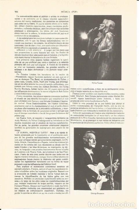 Otros art&iacute;culos de coleccionismo en papel: LAMINA V04887: Sylvie Vartan y George Brassens - Varios