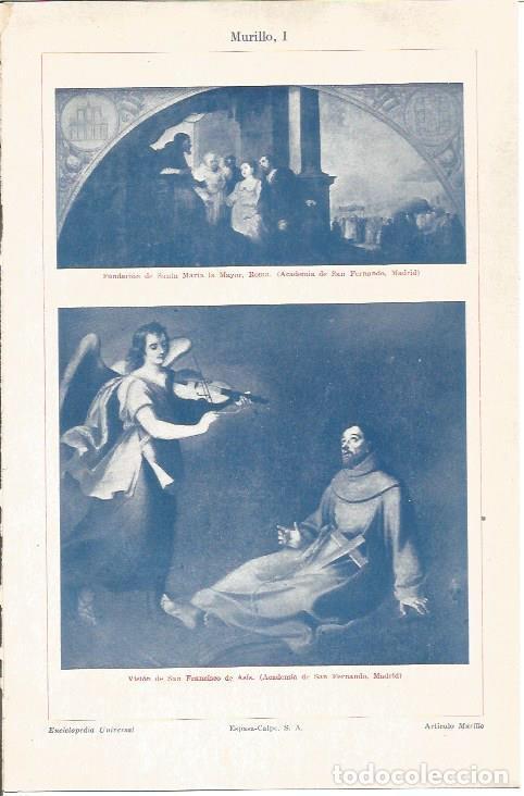 Otros art&iacute;culos de coleccionismo en papel: LAMINA V04605: Vision de San Francisco de Asis, por Murillo - Varios