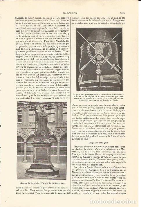 Otros art&iacute;culos de coleccionismo en papel: LAMINA V04724: Gran Collar de la orden de la Legion de Honor de Napoleon - Varios